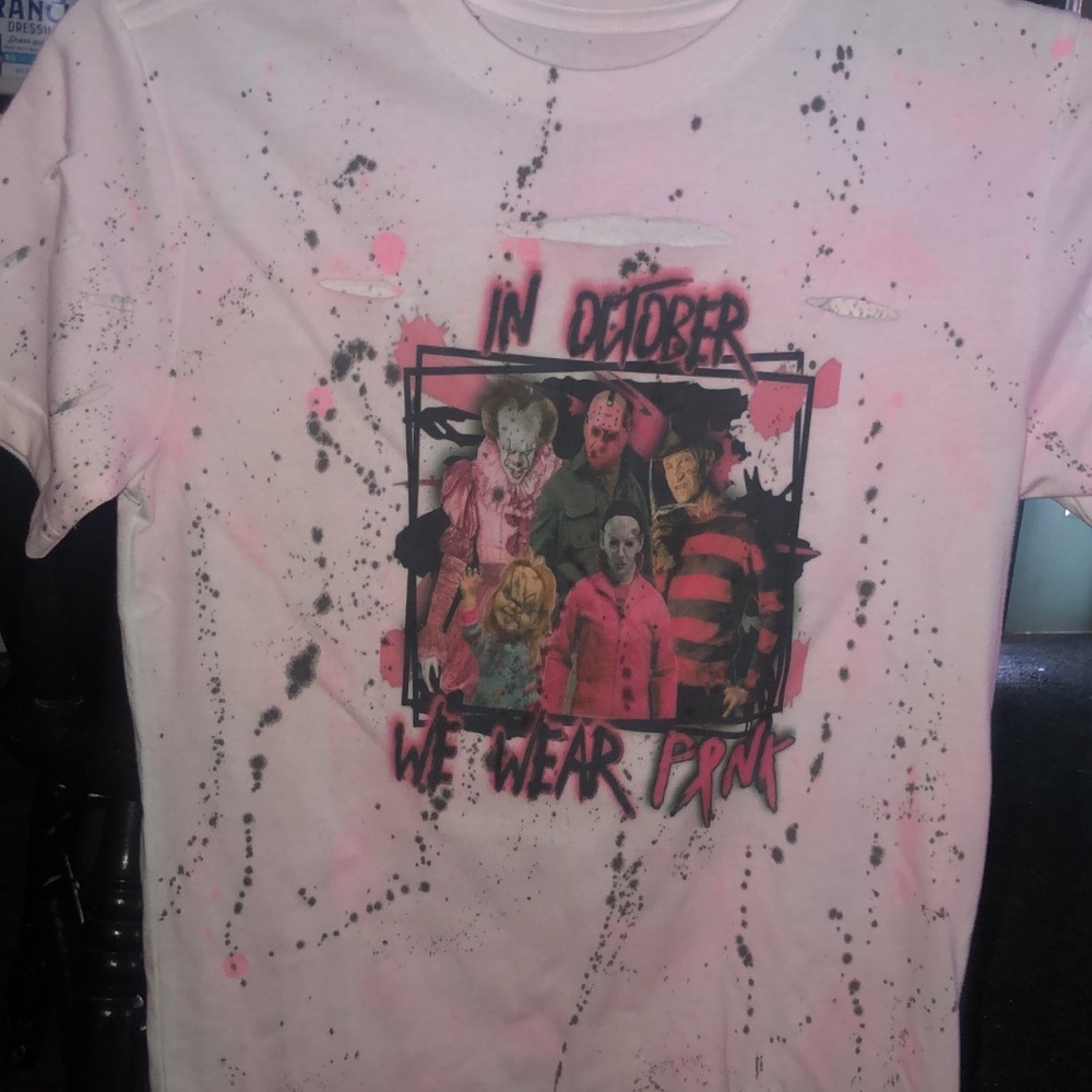 Perfect Halloween or Breast cancer shirt